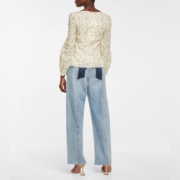 NWOT BROCK COLLECTION (NY) Thelma Floral Blouse Size 14 (First more like a 12) - Picture 2 of 7